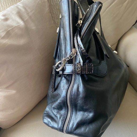 Francesco Biasia Croco Trim Leather Bag Never Used - Picture 2 of 9